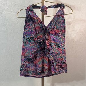 SPANX (Love your assets) Multicolor Women's Tankini swim Top- Size XL